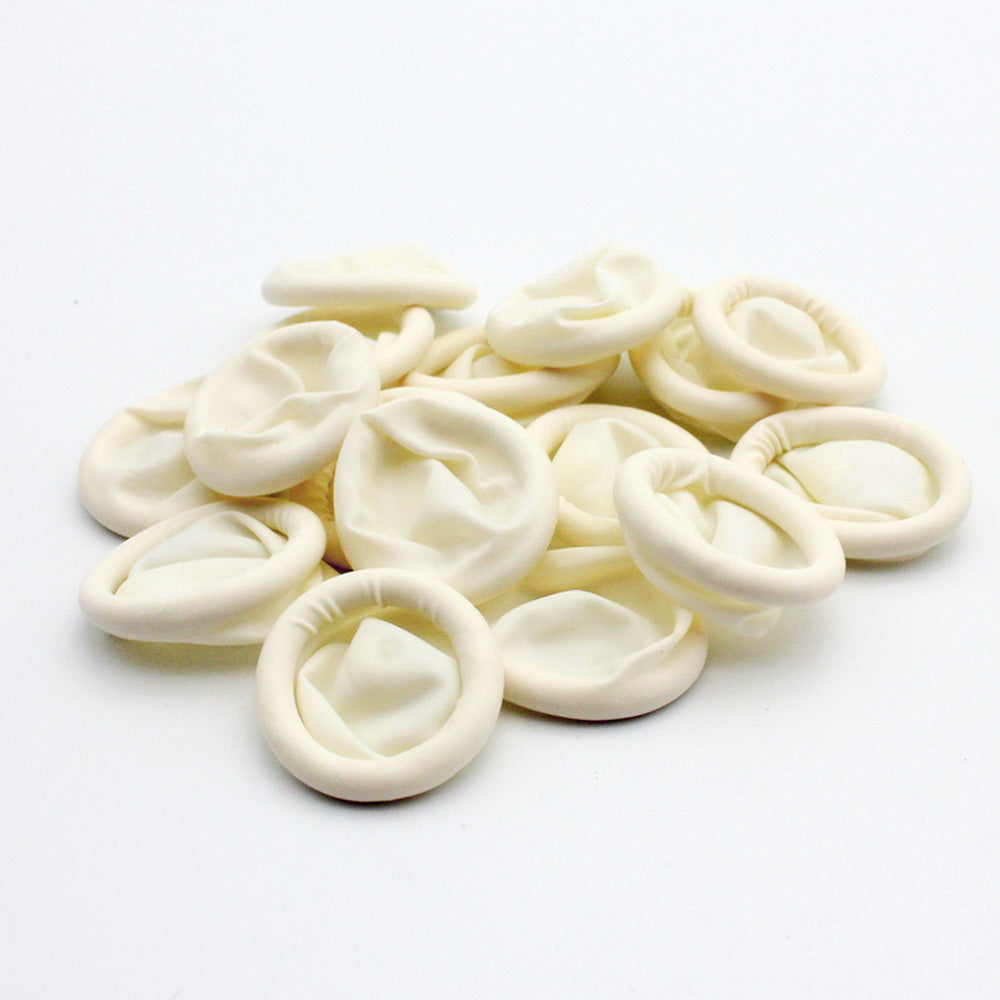 shapesbyX-50pcs Rubber Finger Cots,Fingers Coat Gloves Protect fingers and Jewelry, Finger Caps Milk White