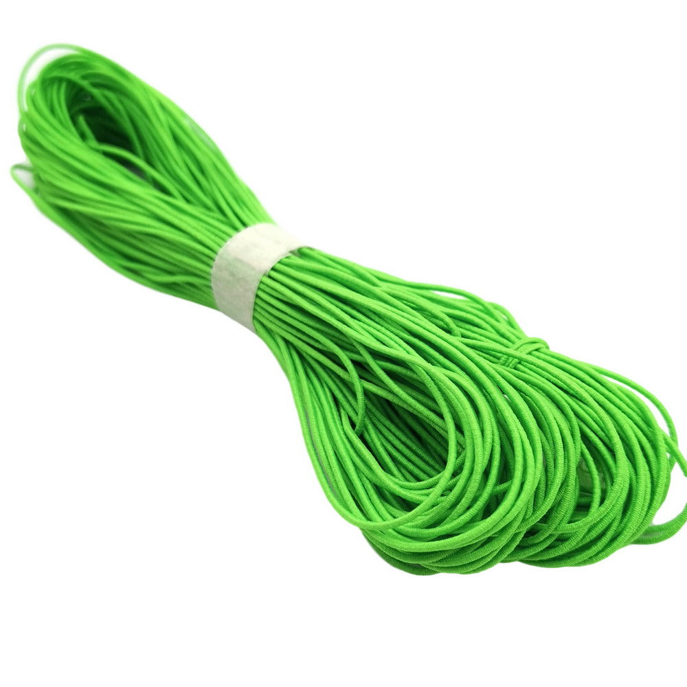 shapesbyX-50 Yards 0.8mm-1mm Black/Green/Blue Elastic String Cord Stretchy Jewelry Making Hairband Making