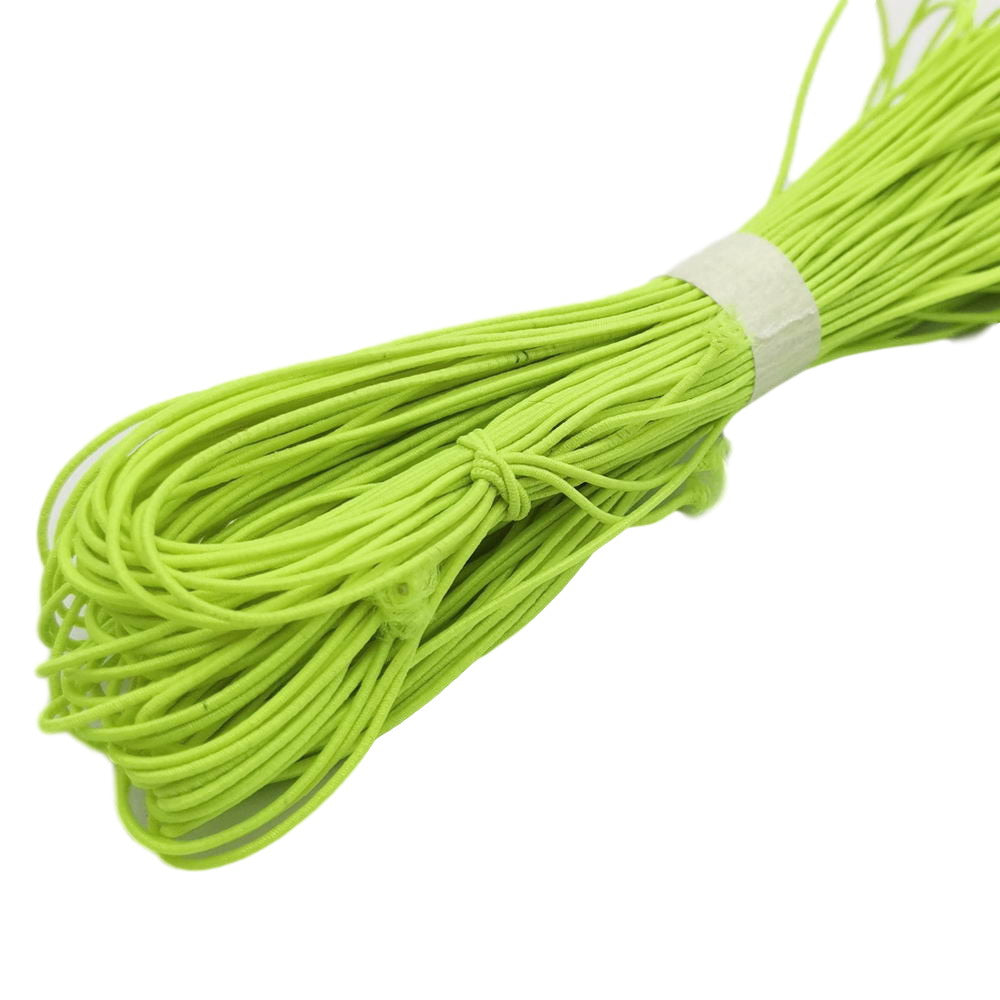 shapesbyX-50 Yards 0.8mm-1mm Black/Green/Blue Elastic String Cord Stretchy Jewelry Making Hairband Making