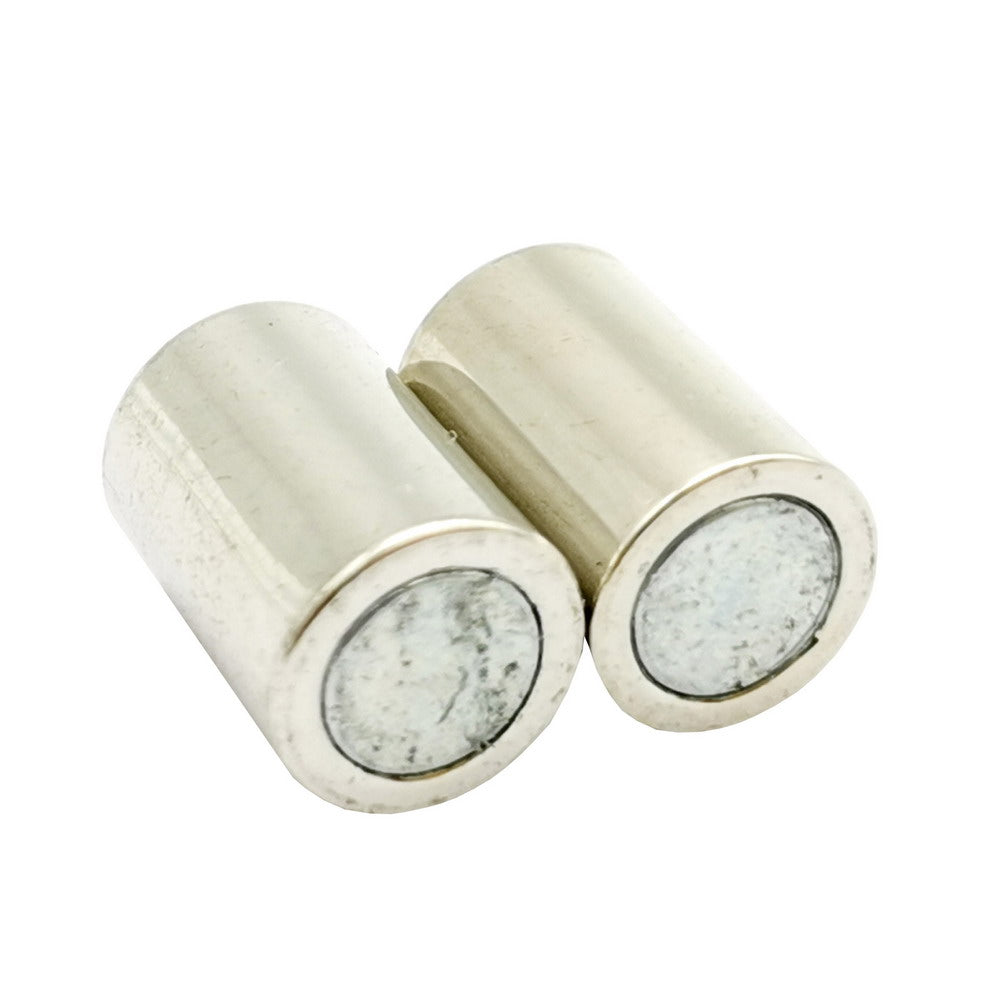 shapesbyX-5pcs 5mm cylinder Inner Hole Magnetic Clasps Clip Clasps for Jewelry Making for 5mm Cord Glue In