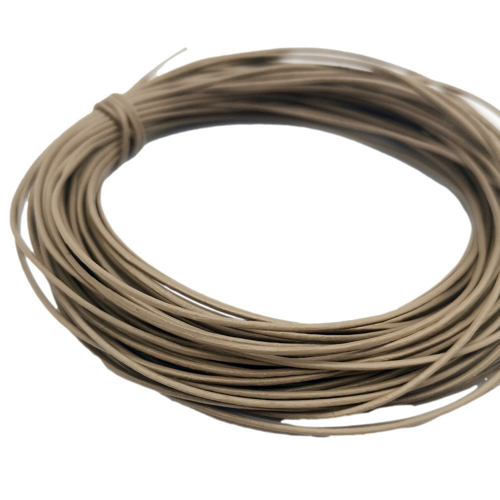 ShapesbyX-10 Yards helles Eschenholz, 1 mm Lederschnur, echtes Leder mit 1,0 mm Durchmesser
