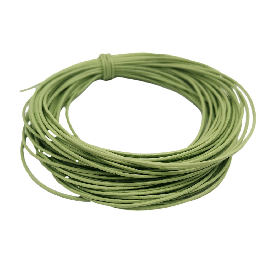 shapesbyX-10 Yards Light Green 1mm Leather Cord Leather String Genuine 1.0mm Diameter Leather