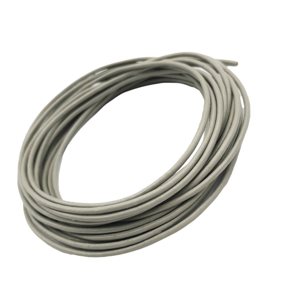 ShapesbyX Light Gray 2mm Round Genuine Leather Cords Leather Strap Jewelry Making in Necklace Bracelet Pendant