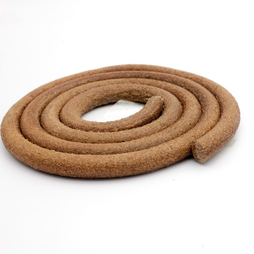 ShapesbyX-10mm/8mm Diameter Black/Tan Round Leather Cords Jewelry Making or Home Decor Genuine Cowhide Made