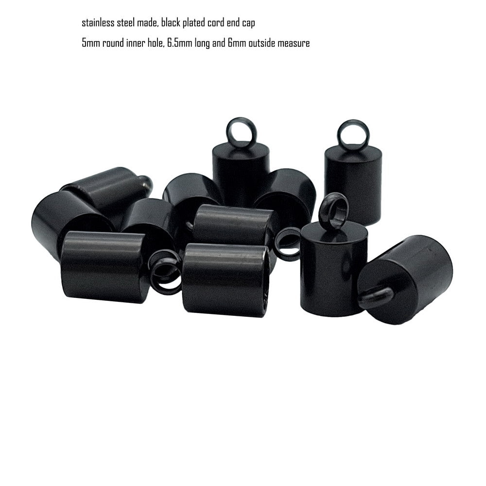 10 Stück Edelstahl-Kordel-Endkappen von 2 mm bis 10 mm, Schmuckherstellung, Perlen, Krawattenenden