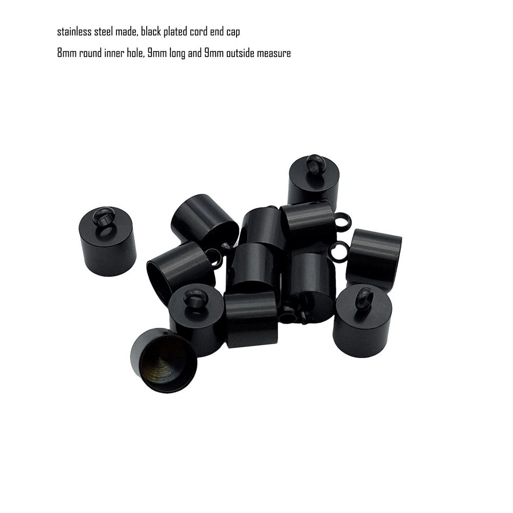 10 Stück Edelstahl-Kordel-Endkappen von 2 mm bis 10 mm, Schmuckherstellung, Perlen, Krawattenenden