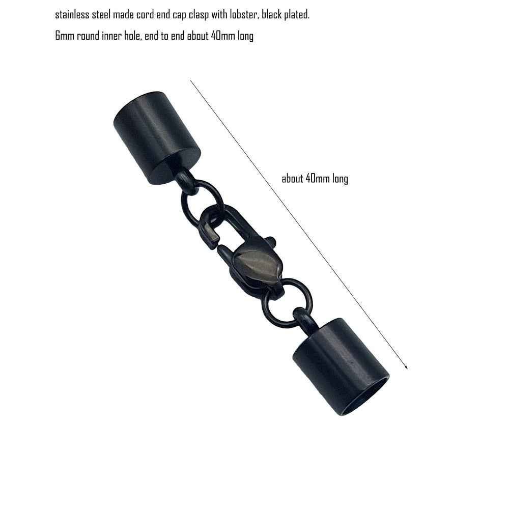 10 Stück Edelstahl-Kordel-Endkappen von 2 mm bis 10 mm, Schmuckherstellung, Perlen, Krawattenenden