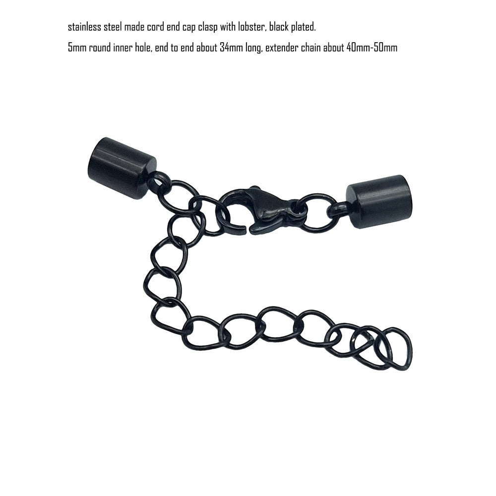 10 Stück Edelstahl-Kordel-Endkappen von 2 mm bis 10 mm, Schmuckherstellung, Perlen, Krawattenenden