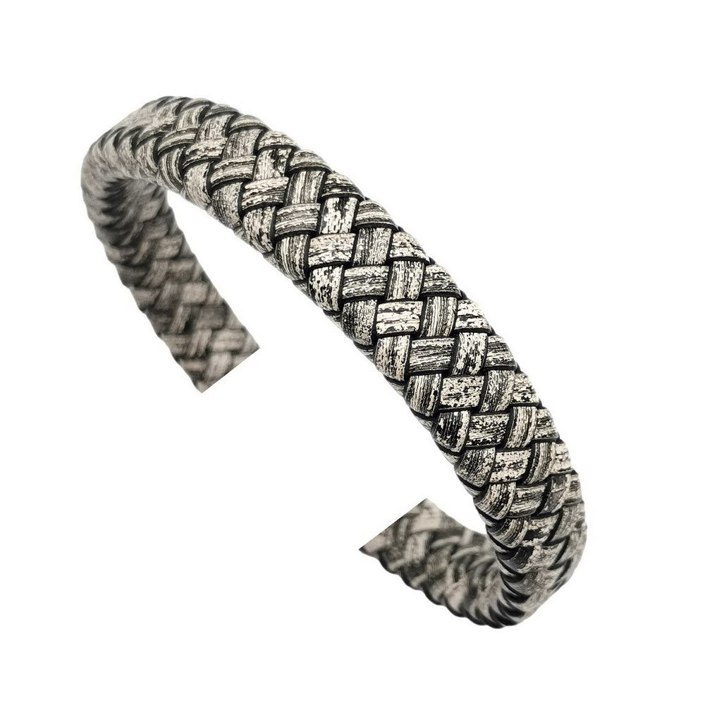 shapesbyX-12x6mm Flat Braided Leather Band for Bracelet Making 12mm Wide