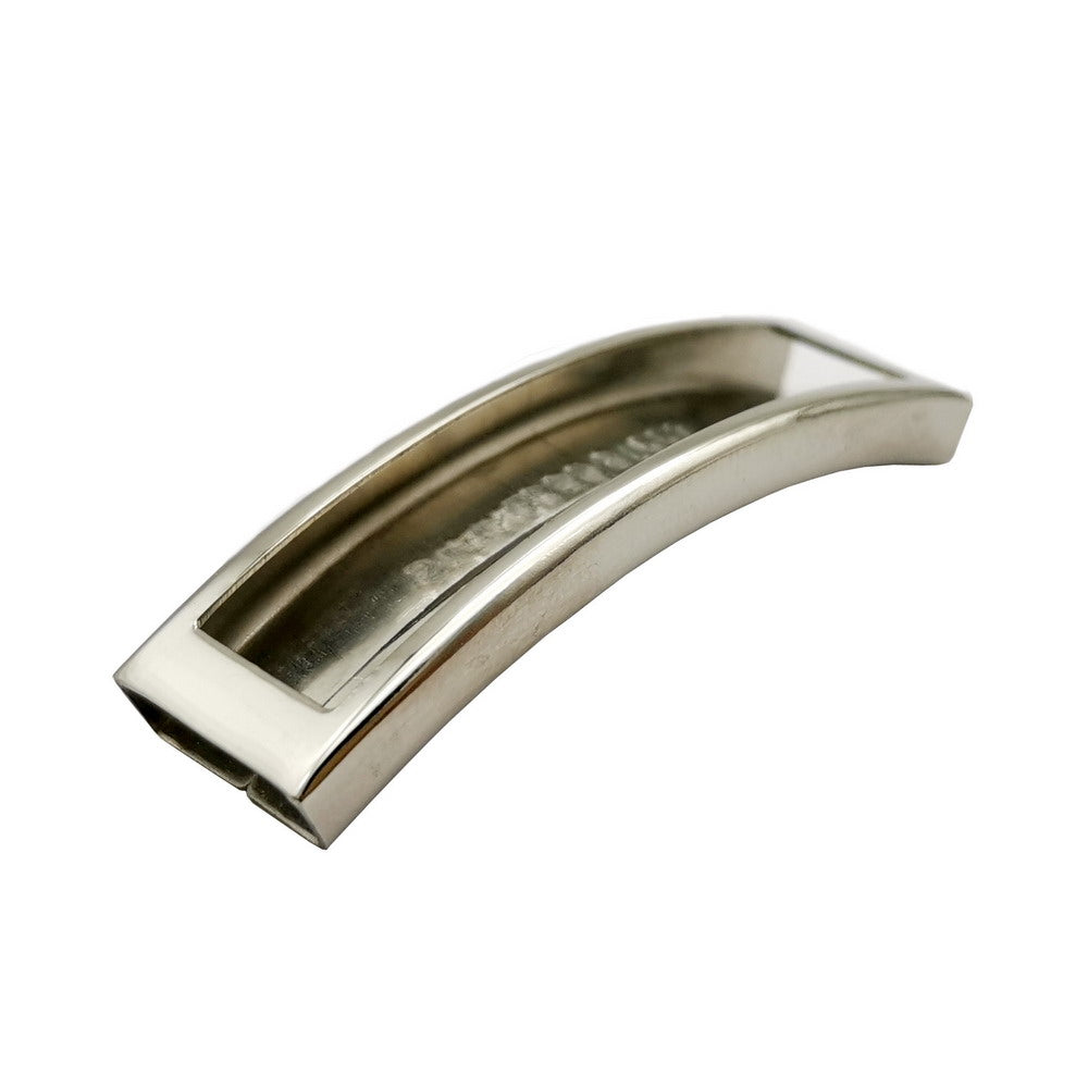 Curseurs de Tube de fabrication de bracelets en acier inoxydable/or, trou intérieur poli de 10mm x 3mm pour l'artisanat de bracelets en Silicone de bande de 10mm x 2mm