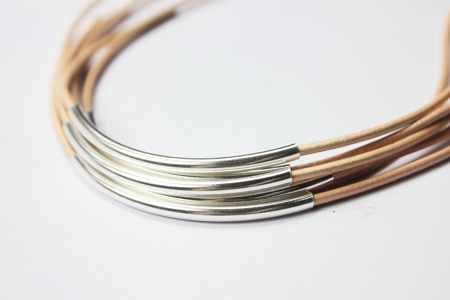 shapesbyX-2 Pieces 925 Sterling Silver Tube Pipes,Jewelry Making Threads