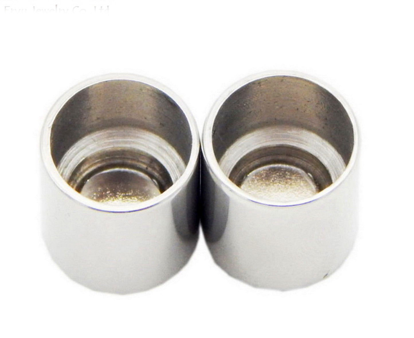 ShapesbyX-Cylindre à trou rond de 4 mm, fermoir magnétique en acier inoxydable, fermeture par pièce