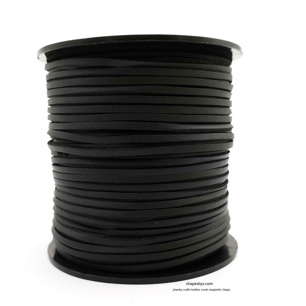 shapesbyX-8mm 10mm 15mm 20mm 30mm Black Faux Suede Leather Strip PU Leather Band