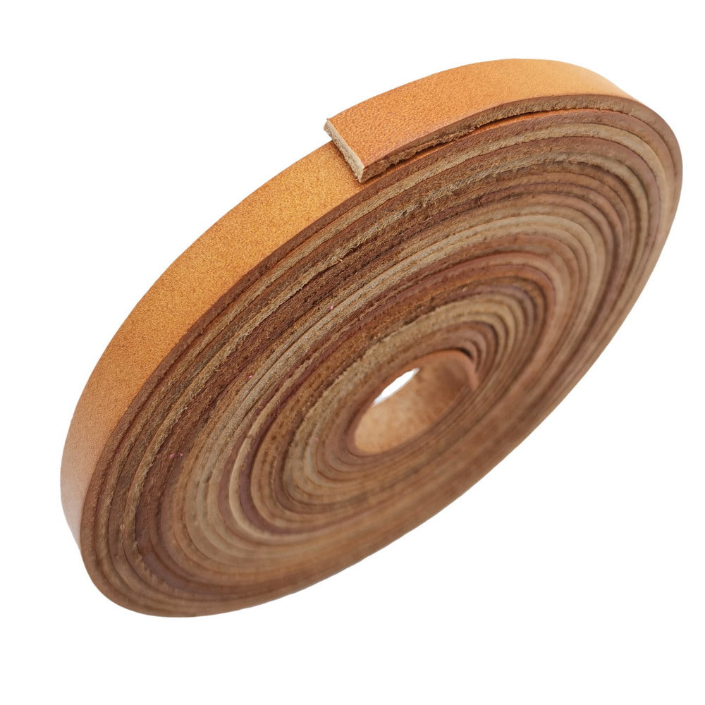 shapesbyX-10mm Flat Leather Strip 10mmx2mm Leather Strap for Jewelry Making Watchband Distressed Tan