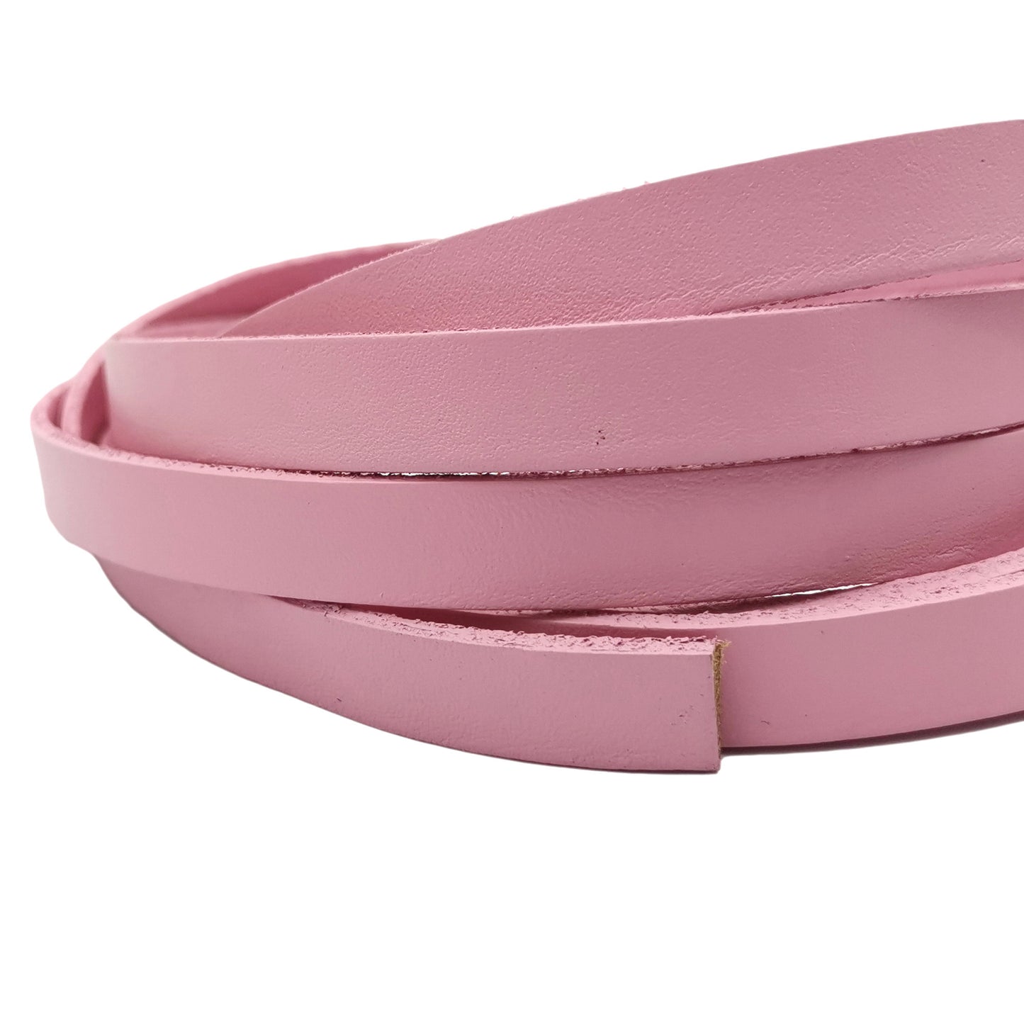 shapesbyX-10mm Pink Leather Strap Flat Leather Strip Jewelry Making Watchband GF10M-85-9