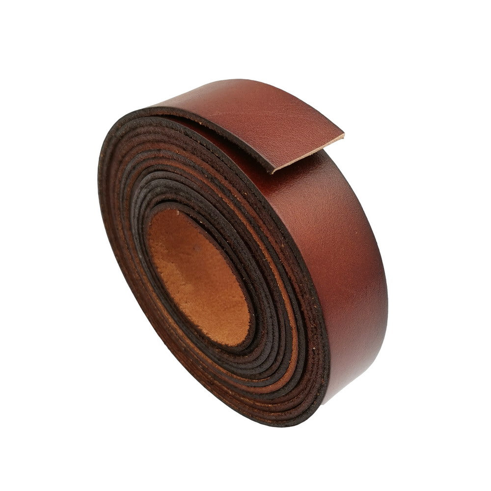 Bande de cuir plate de 20 mm, 20 x 2 mm, bande de cuir véritable de 2 mm d'épaisseur, marron vieilli.