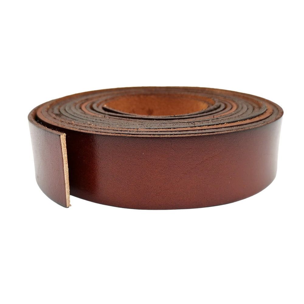 Bande de cuir plat marron vieilli de 25 mm, 1 pouce de large, bande de cuir véritable de 2 mm d'épaisseur