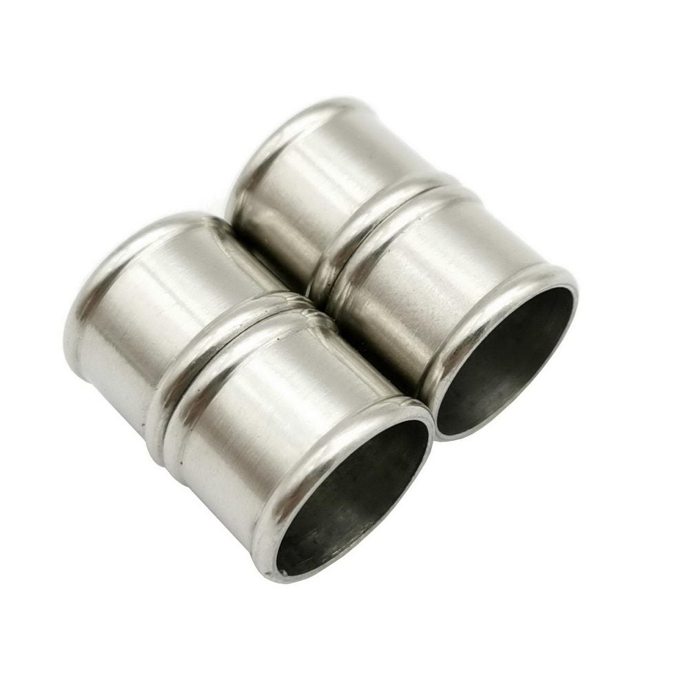 shapesbyX-2 Pieces 12mm Hole Stainless Steel Magnetic Clasps and Closure Bamboo Shape