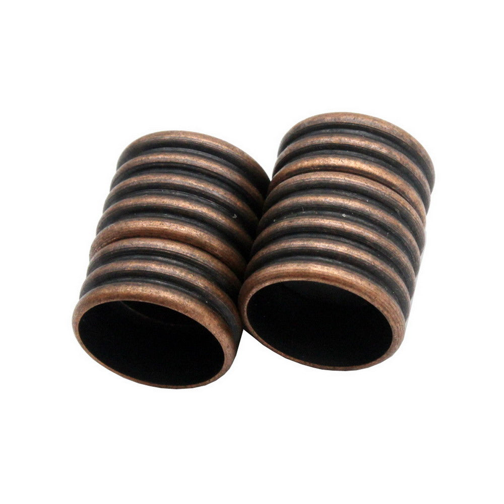 shapesbyX-3 Pieces 10mm Round Magnetic Clasps Opening Bracelet Jewelry Making End Caterpillars Shape