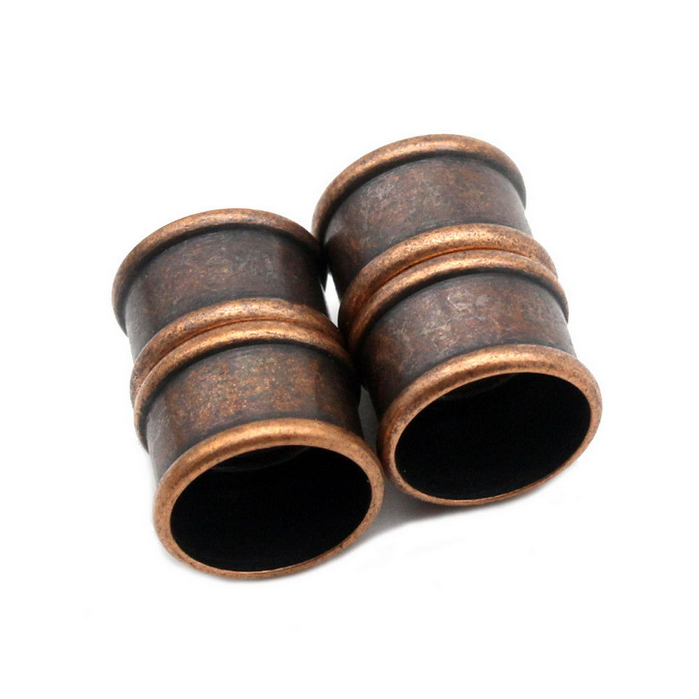 shapesbyX-3 Pieces 10mm Round Magnetic Clasps Opening Bracelet Jewelry Making End Barrel Clasps