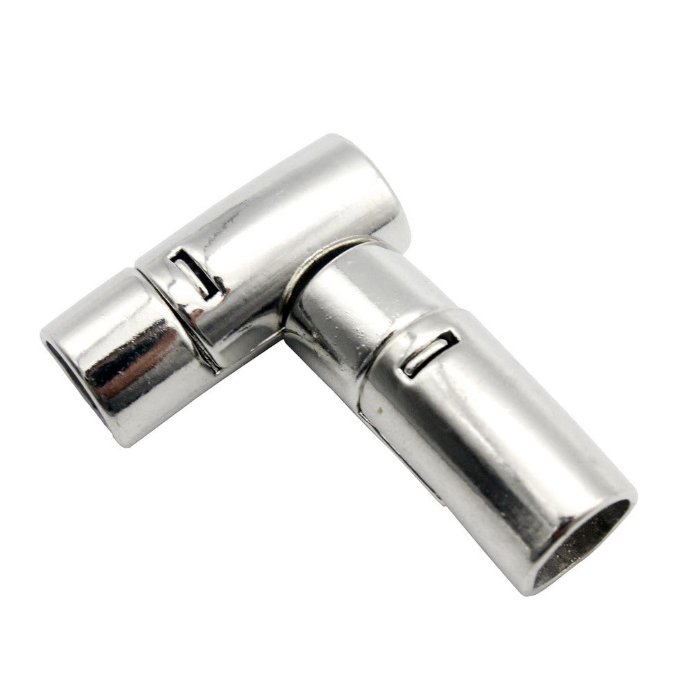 Magnetic Clasps and Closure for Bracelet Making 10mm Round Hole Silver Curved Buckle