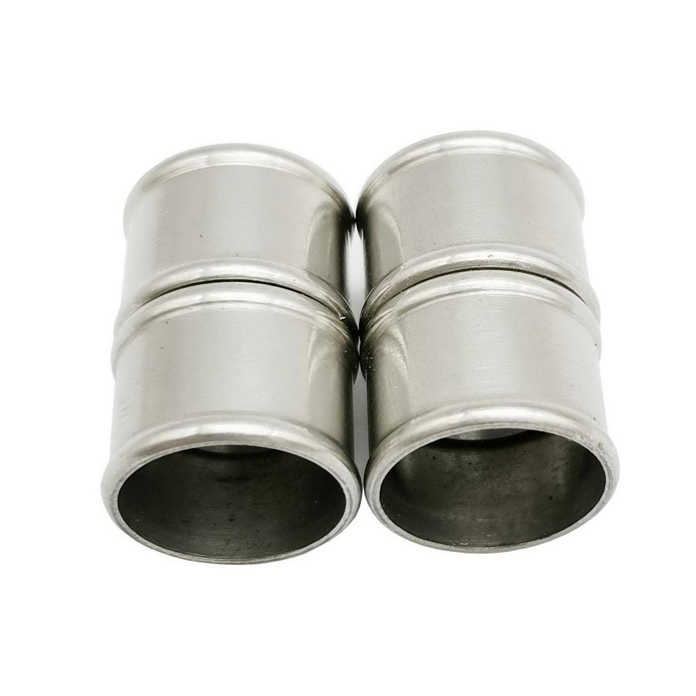 shapesbyX-2 Pieces 12mm Hole Stainless Steel Magnetic Clasps and Closure Bamboo Shape
