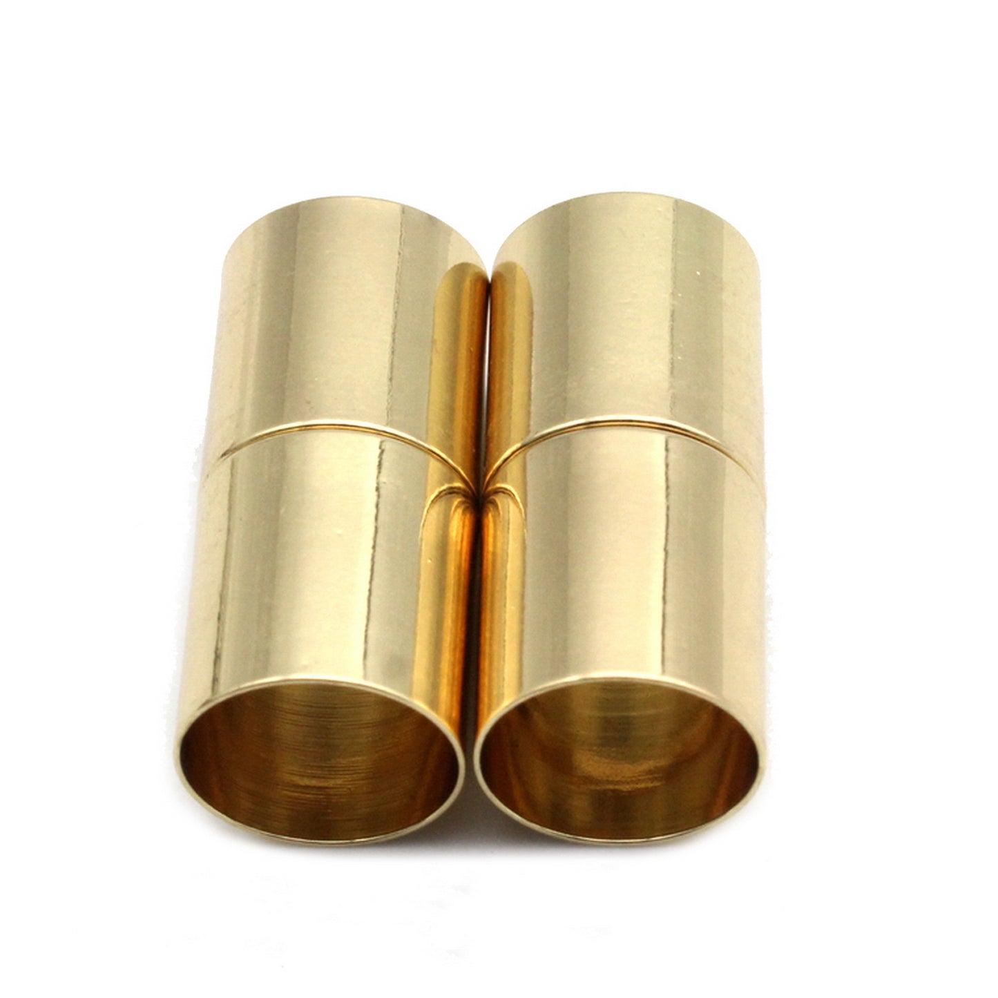 shapesbyX-3 Pieces 12mm Inner Hole Magnetic Clip Clasps Cylinder Jewelry Making End