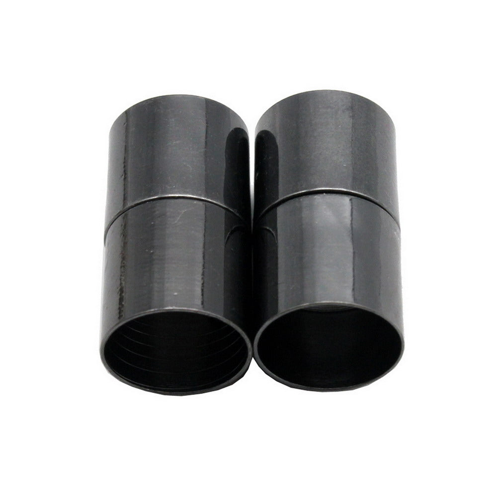 shapesbyX-3 Pieces 12mm Inner Hole Magnetic Clip Clasps Cylinder Jewelry Making End