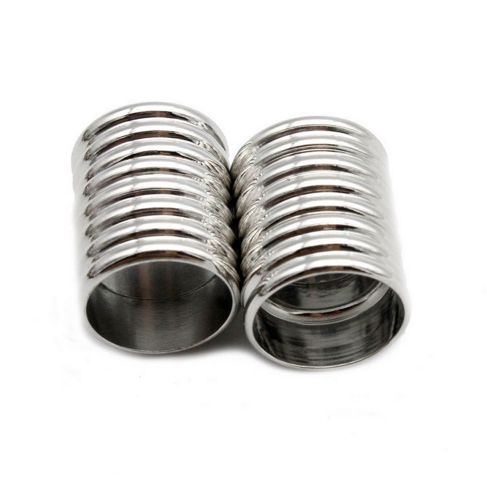 shapesbyX-3 Pieces 12mm Round Hole Magnetic Clasps Opening Jewelry Making End Carpenterworm Shape