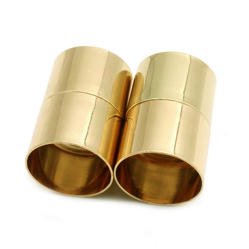 shapesbyX-3 Pieces 15mm Inner Hole Magnetic Clip Clasps Strong Magnet Cylinder