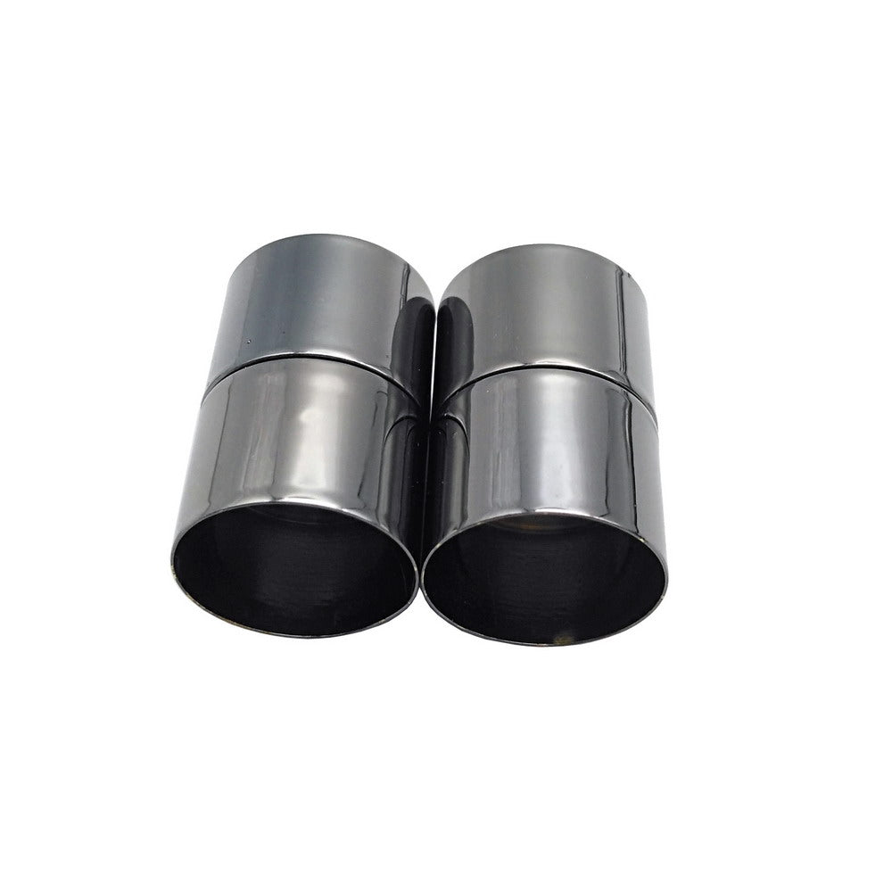 shapesbyX-2 Pieces 18mm Inner Hole Magnetic Clip Clasps Strong Magnet Cylinder