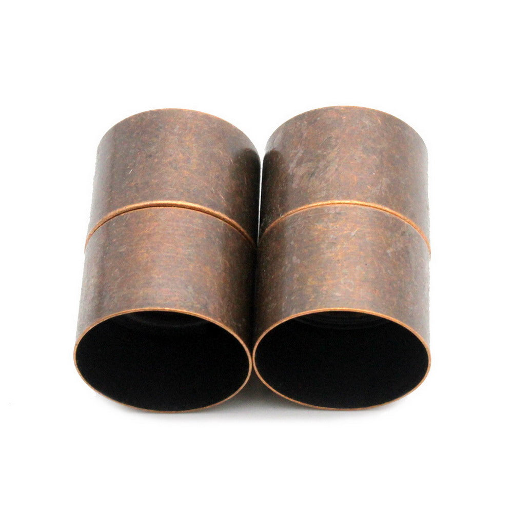 shapesbyX-2 Pieces 18mm Inner Hole Magnetic Clip Clasps Strong Magnet Cylinder