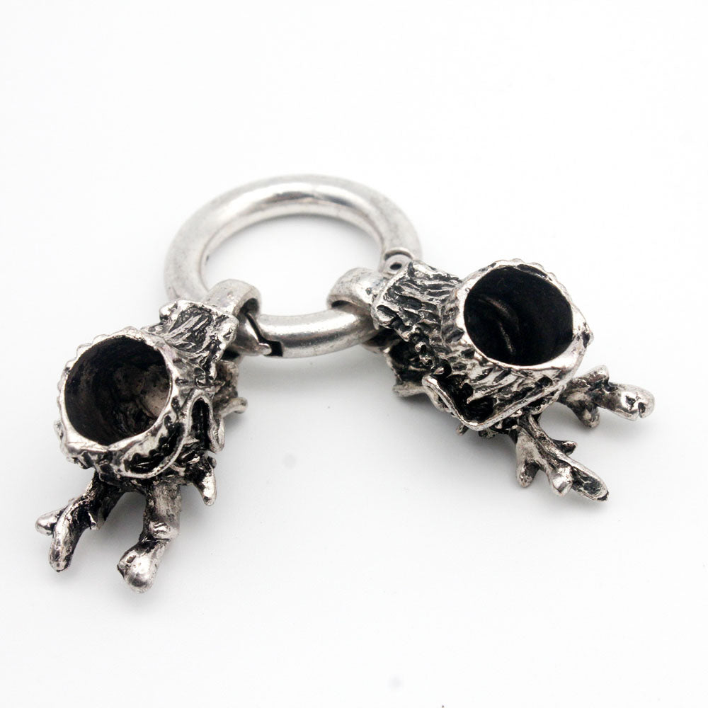 Chinese Dragon Spring Hook Clasps 9mm Hole Bracelet Making Cord Glue in