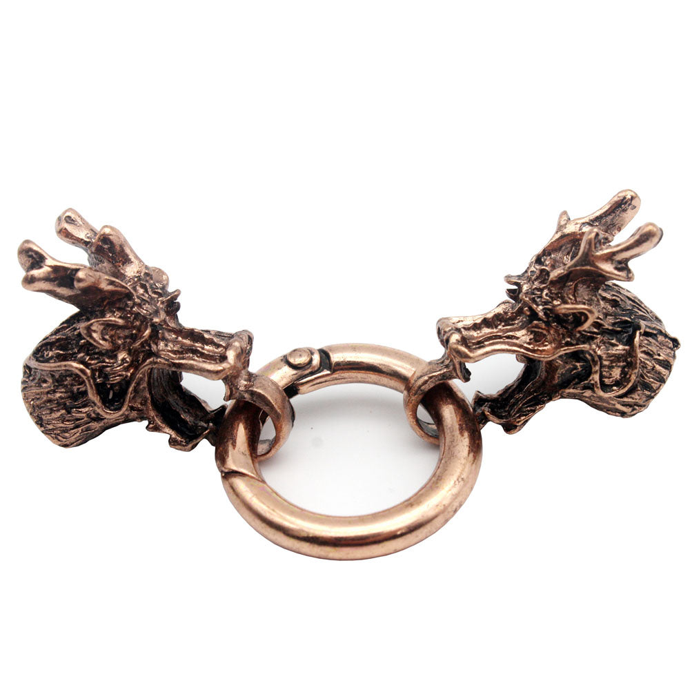 Chinese Dragon Spring Hook Clasps 9mm Hole Bracelet Making Cord Glue in