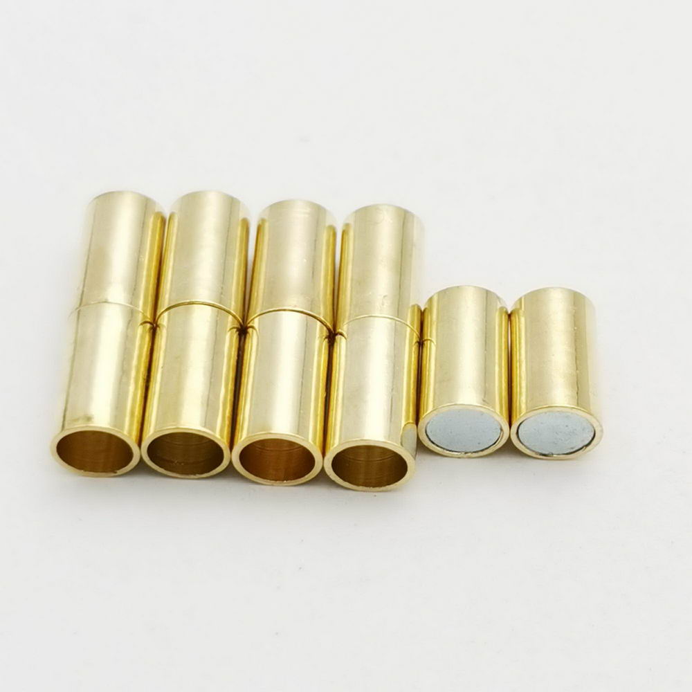 ShapesbyX-5 Stück 4 mm Innenloch-Magnetverschlüsse zur Schmuckherstellung, Verschlüsse zum Öffnen
