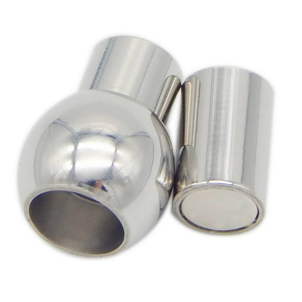 shapesbyX-5 Pieces 4mm Inner Hole Magnetic Clasps Jewelry Making Clasps End