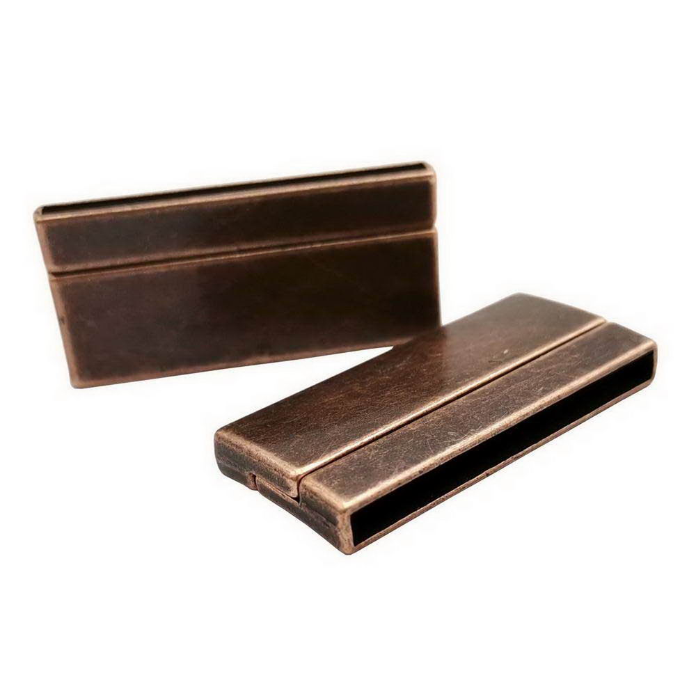 40mm Hole Magnetic Clasps and Closure Strong Magnet Jewelry Making End 40x3mm Antique Copper