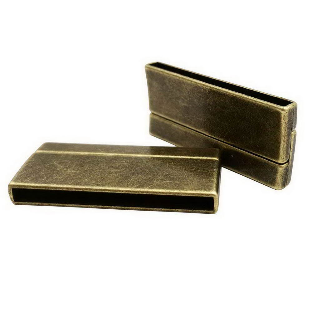 40mm Hole Magnetic Clasps and Closure Strong Magnet Jewelry Making End 40x3mm Antique Bronze
