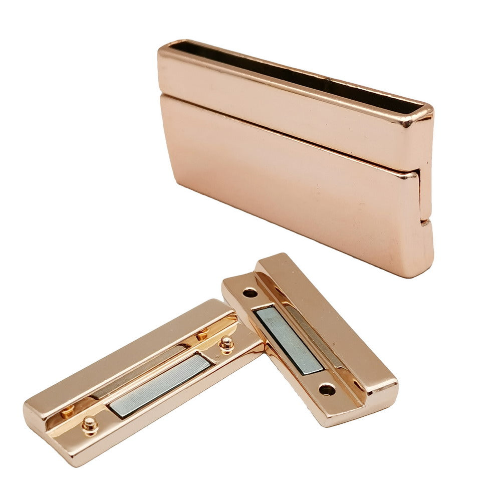 Gold 40mmx3mm Hole Magnetic Clasps and Closure Strong Magnet Jewelry Making End