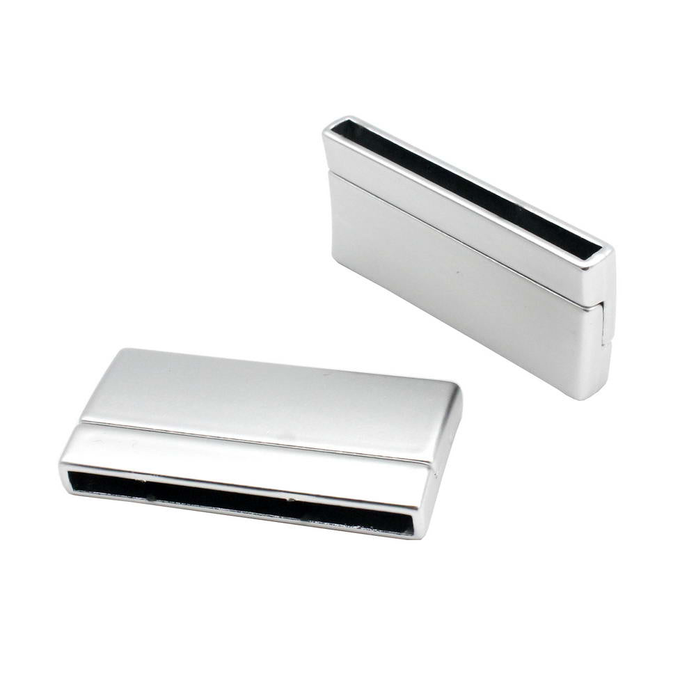 40mmx3mm Hole Magnetic Clasps and Closure Strong Magnet Jewelry Making End Silver