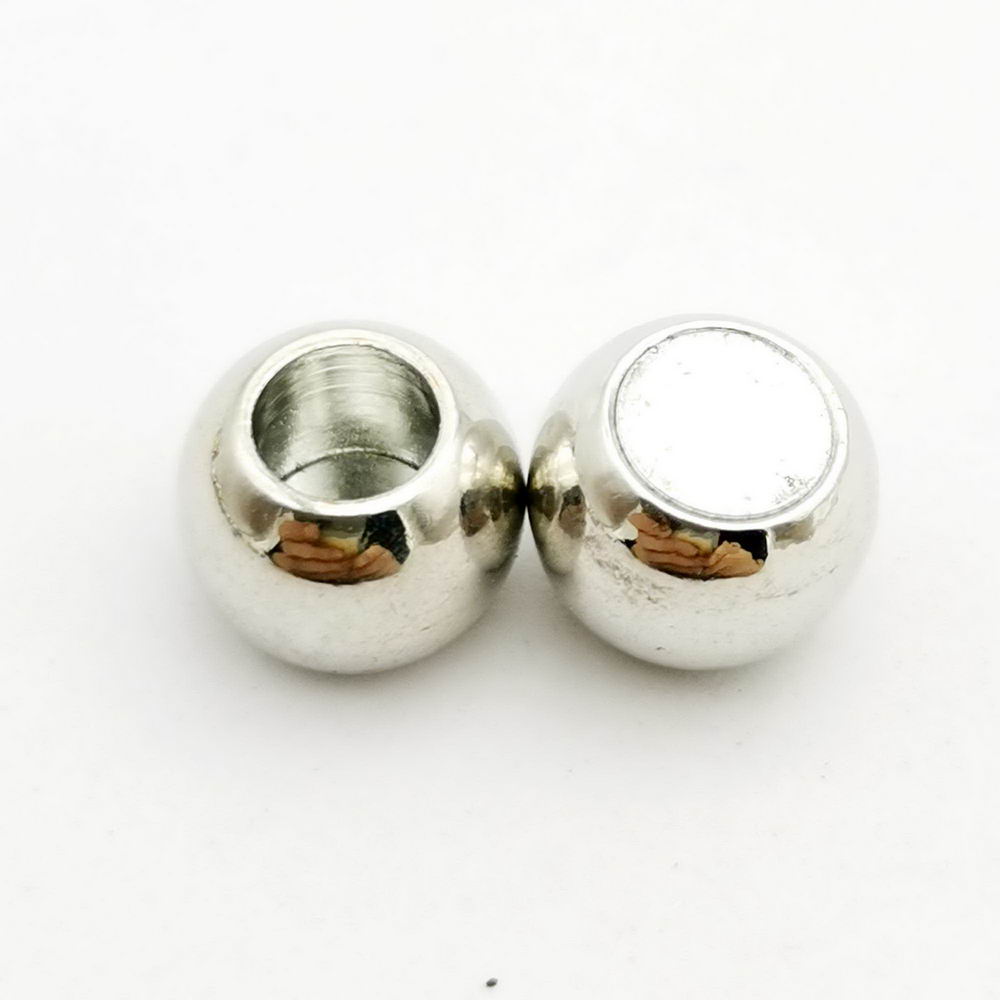 shapesbyX-5 sets 5mm Round Hole Magnetic Clasps Bracelet Making End for 5mm Leather Cord
