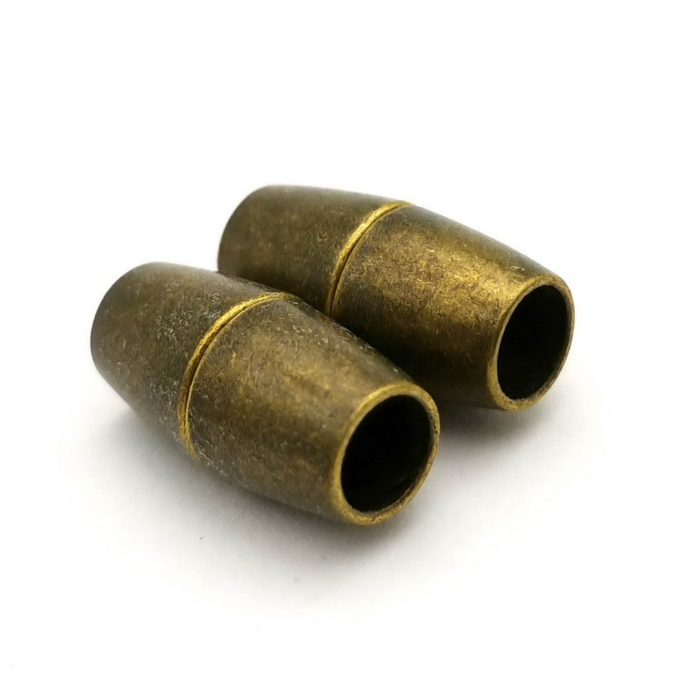 shapesbyX-5 sets 5mm Round Hole Magnetic Clasps Bracelet Making End for 5mm Leather Cord