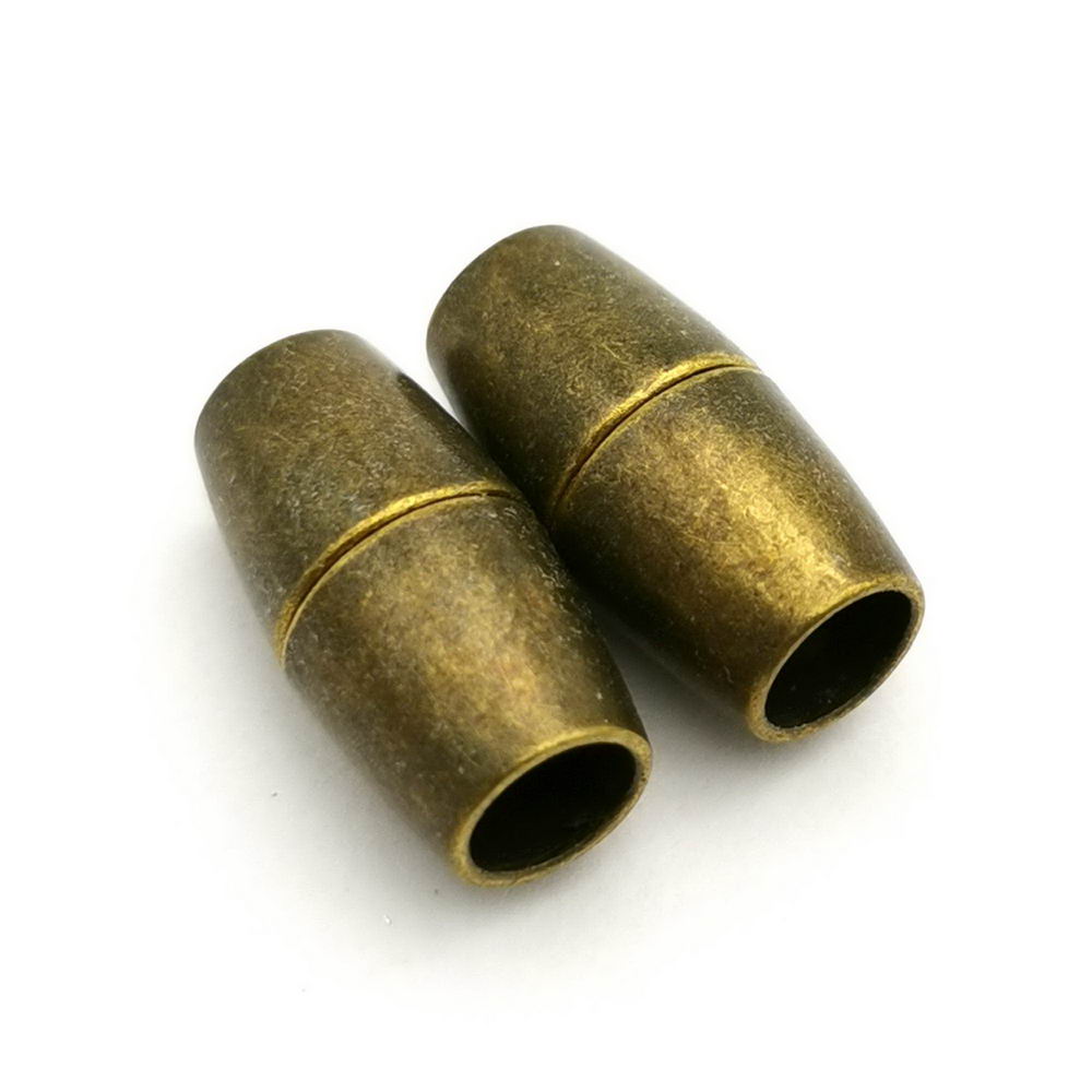 shapesbyX-5 sets 5mm Round Hole Magnetic Clasps Bracelet Making End for 5mm Leather Cord