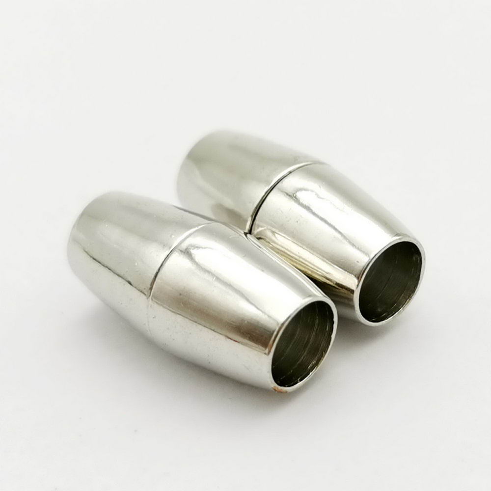 shapesbyX-5 sets 5mm Round Hole Magnetic Clasps Bracelet Making End for 5mm Leather Cord