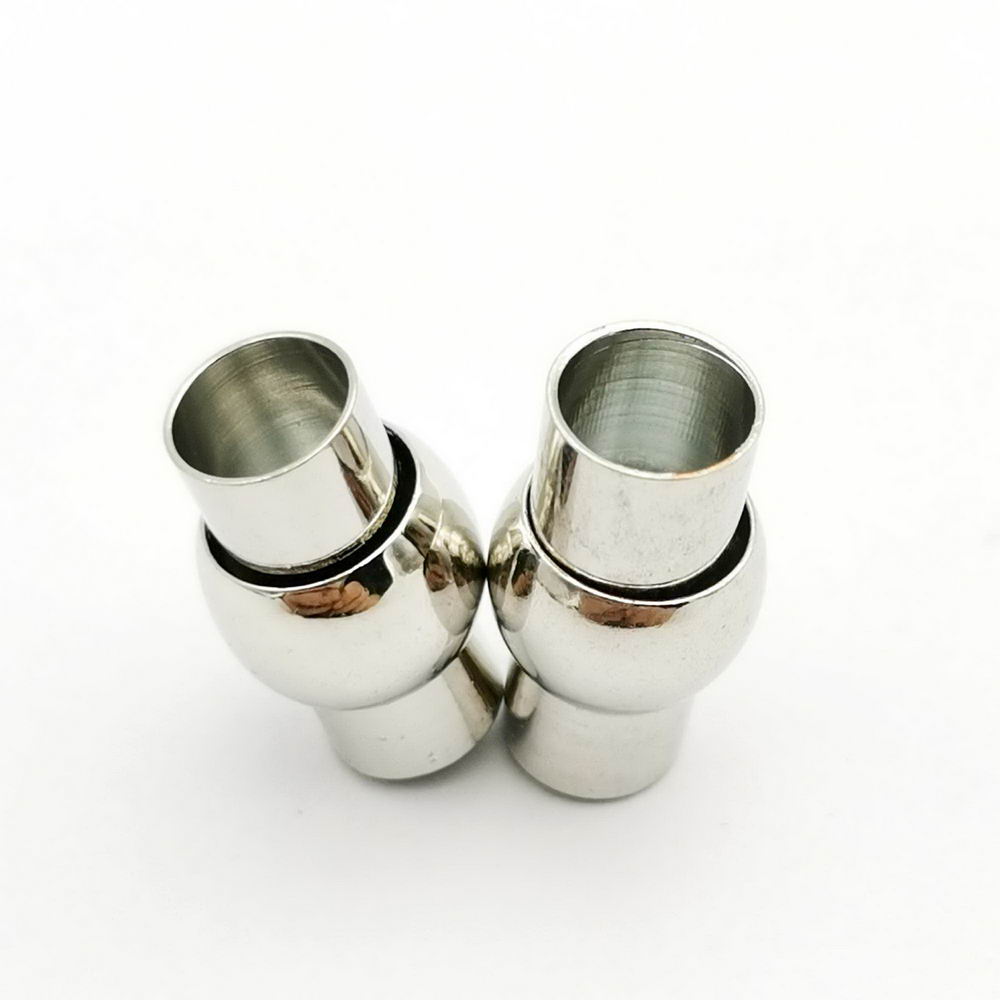 shapesbyX-5 sets 5mm Round Hole Magnetic Clasps Bracelet Making End for 5mm Leather Cord
