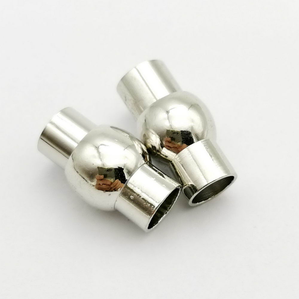 shapesbyX-5 sets 5mm Round Hole Magnetic Clasps Bracelet Making End for 5mm Leather Cord