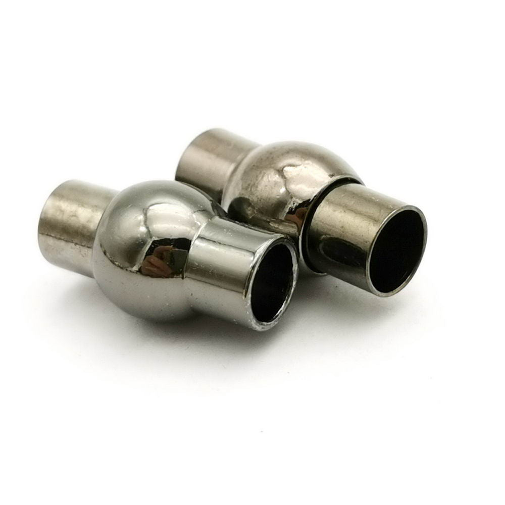 shapesbyX-5 sets 5mm Round Hole Magnetic Clasps Bracelet Making End for 5mm Leather Cord
