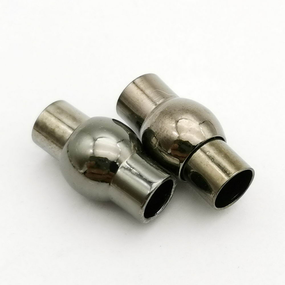 shapesbyX-5 sets 5mm Round Hole Magnetic Clasps Bracelet Making End for 5mm Leather Cord