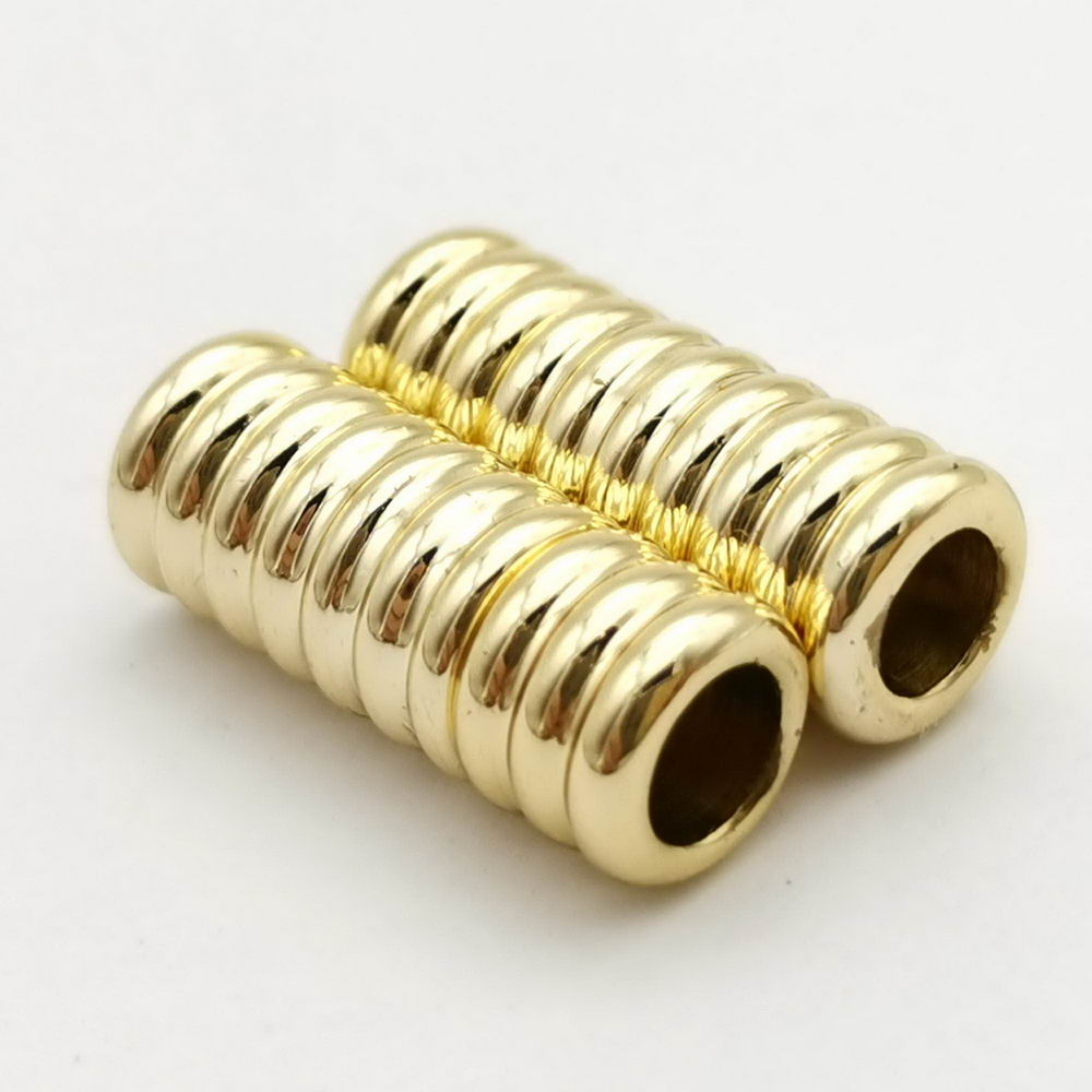 shapesbyX-5 sets 5mm Round Hole Magnetic Clasps Bracelet Making End for 5mm Leather Cord
