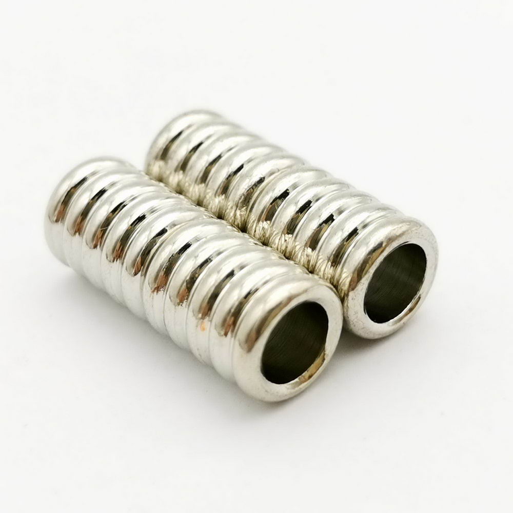 shapesbyX-5 sets 5mm Round Hole Magnetic Clasps Bracelet Making End for 5mm Leather Cord